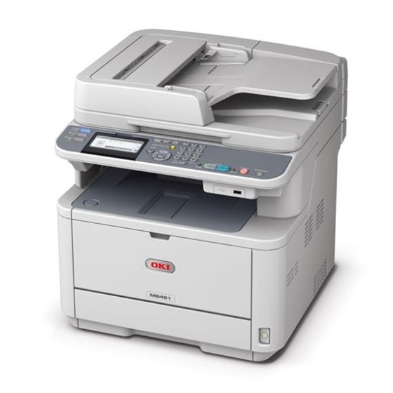 Oki MB461 A4, 33 str./min., 2400x600 dpi, RADF, PCL, USB2.0, LAN (Print/Scan/Copy)
