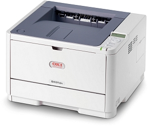 OKIpage B431d, čb LED A4, 2400x600dpi, 38str./min, USB, PCL/PS3, duplex