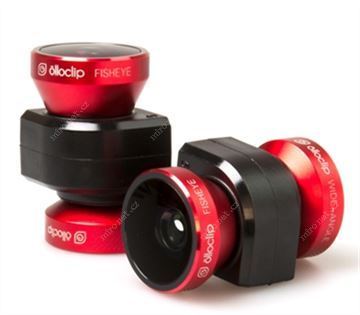 Olloclip pro iPhone 5S/5 objektivy 4in1 lens system, Red/Black