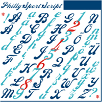 Philly Sport Script OpenType Mac/Win CE