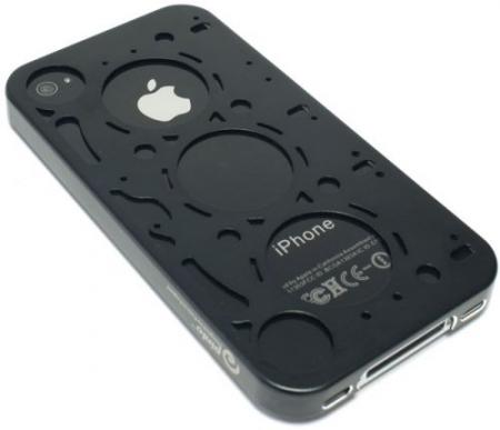 Pouzdro Id-case Gasket pro iPhone 4/4S, černé (leštěný hliník)