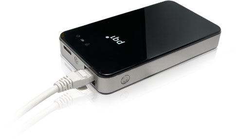 PQI AirBank 1TB Black (externí disk+WiFi přístupový bod)