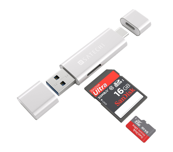 Satechi USB-C a USB 3.0 čtečka micro/SD karet