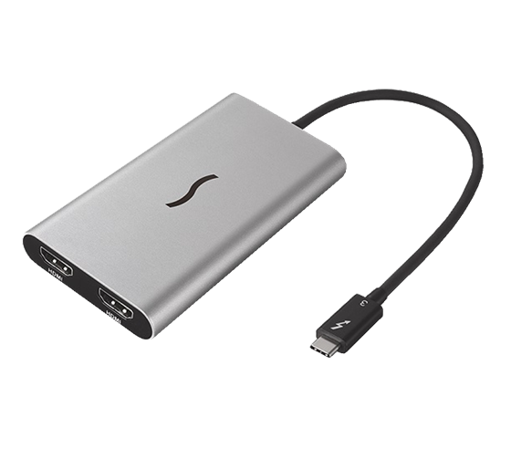 Sonnet Thunderbolt 3 na Dual HDMI 2.0 4K adaptér