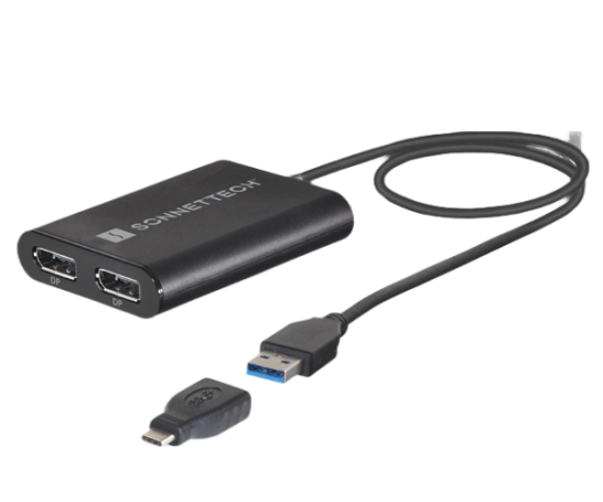 Sonnet USB3 DisplayLink Dual DisplayPort Adapter