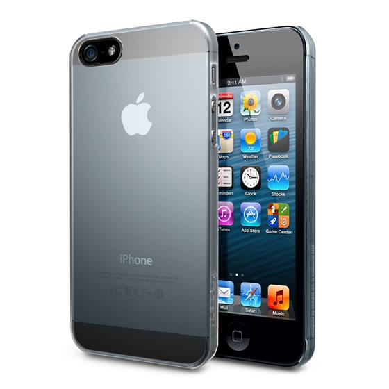 Spigen pevné čiré ultratenké pouzdro pro iPhone 5S/5 + folie