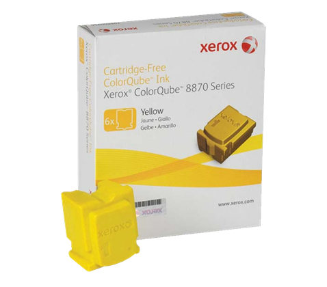 Tuhý inkoust pro Xerox CQ8870DN yellow, 6 kostek (na 17.300 stran)