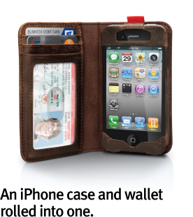TwelveSouth BookBook pro iPhone 4 a 4S (hnědá)