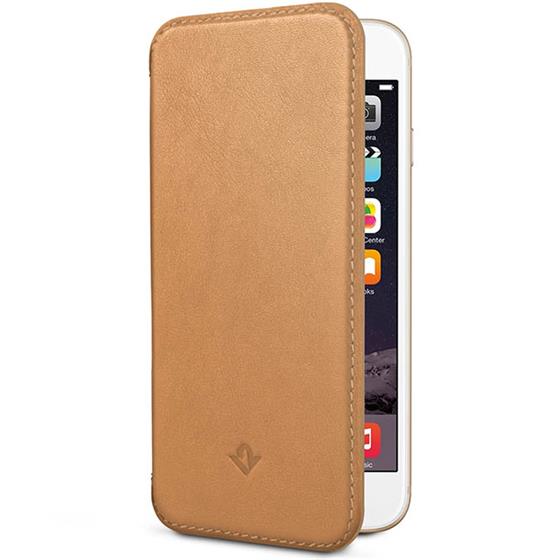 TwelveSouth SurfacePad, kožený kryt pro iPhone 6S Plus/6 Plus - světle hnědý