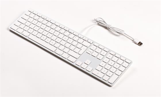 USB klávesnice pro Mac s číselnou klávesnicí CZ, hlíníková