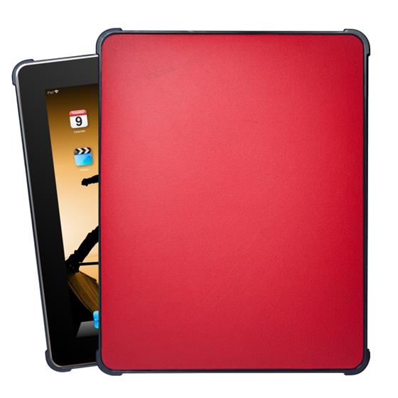 XGear Silhouette, koženkové pouzdro pro iPad 1G, červené